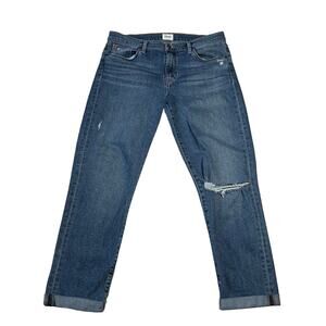 Hudson Jeans Natalie Mid Rise Slim Boyfriend Jeans Size 30 Ankle Length Casual